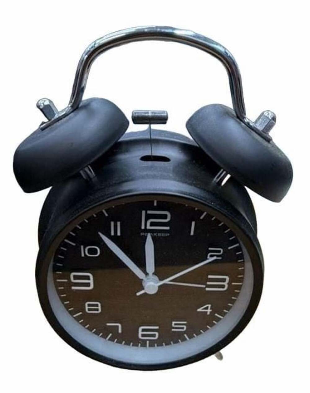 Peakeep Twin Bell Alarm Clock Black